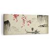 ARTTOR Quadri Moderni su Tela 120x50 cm Stampe da Parete Paesaggi Persone - 5020 | Fiore Ciliegie Giappone Quadro Decorativo 1 pezzo Soggiorno Camera da Letto Arte da Parete Decorazione da Parete ARTTOR