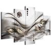 B&D XXL - Quadri Moderni Camera da Letto Matrimoniale, Astratto, 150x75 cm | Chiodi Inclusi, 5 Pezzi, Quadro Moderno, Murale Arte, Stampe da Parete, Resistenti Allo Sbiadimento, Produzione Europea