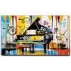 Giallobus - Quadro - 76 - Pianoforte - Tela Canvas Telaio Standard - 140x80 - Pronto da Appendere - Quadri Moderni per la casa