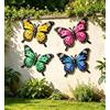 YIYA Decorazione Artistica da Parete in Metallo Farfalla (blu scuro)