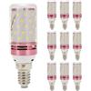 Faeymth 10 Pezzi di Lampadina A Mais A LED E14 12W, Sostituisce Le Lampade Alogene A Vite Piccola, Lampadina A Luce Calda Ad Alta Efficienza Energetica.
