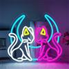 ineonlife Neon Led Segni Connettività USB Luna Gatto Segno Luce Neon per Camera da Letto Soggiorno Camera dei Bambini Party Club