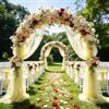 EUBSWA - 3 m x 160 cm di tessuto in organza, tulle rosa al metro, tulle morbido per cucito, tessuto a rete decorativo per decorazioni di Arbor, tende per matrimoni, decorazioni a mano, arco
