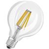 OSRAM Lamps Lampada LED, Globe 95, E27, 11 Watt, Trasparente, Bianco Freddo, 4000 Kelvin