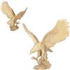 lvifloae Aquila Reale Scultura Decorativa Grande Statua Aquila maestosa in Resina per Ufficio Casa Giardino Scrittoio Regalo di Lusso Decorazione d'Interni