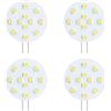 SEBSON Lampadina LED G4 2,5W Rotondo - Set da 4-200lm, Bianca Calda 2900K | Equivalente a 20W - Non Dimmerabile - Angolo di Diffusione 130° - Lampadina LED GU4 12V