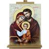 Proposte Religiose Tela Effetto Dipinto - Telaio in Legno Cm 30X40 - MADE IN ITALY (icona Sacra Famiglia)
