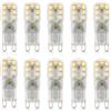 Generic Lampadina G9 LED Dimmerabile 3W, 10Pack, Senza Sfarfallio 220V-240V 300 Lumen 360 ° Angolo di Fascio, Lampadine G9 3W Equivalente 30 Watt(Bianco Naturale)