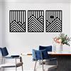 YIYA Set Di 3 Decorazione Della Parete Di Metallo Decorazione Murale di Montagne e Foreste, Minimalista Arte Della Parete per La Camera Da Letto Del Soggiorno Domestico