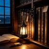 CelestiMingle Lampada per libreria, lanterna vintage per biblioteca | Libreria decorativa a LED con luce da lettura per angolo lettura, libreria domestica, scrivania e soggiorno