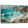 Printerland Quadro Moderno MARE scoglio onda Quadri moderni soggiorno da Parete XXL grande Stampa su tela Canvas Decorazione Murale muro Salone Arredo Camera da letto Cucina (3, 50x100 cm, Canvas intelaiato)