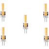 WELSUN G4 LED Lampada 2W 170 LM 10led 2835 Lampada Bianca Bianca/Fredda Calda LED Bicolore AC 12 V 5pcs (Color : Warm White)