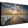 Wallazz Quadri Moderni Soggiorno Mare, Tramonto, Spiaggia, Thailandia - 100% Made in Italy - Stampa HD su Tela Canvas - Quadro Camera da Letto - Qualità Artigianale - 70x140cm