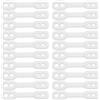 HAKIDZEL Ganci Antivento per Stendibiancheria, 100 Pezzi in Silicone Flessibile, Fibbie Antiscivolo per Grucce, per Uso Domestico e Balcone
