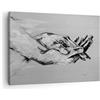 ARTTOR Quadro su Tela 70x50 cm Stampe da Parete Bianco e Nero Persone - 4566 | Manualmente Scritto Mani Quadro Decorativo 1 pezzo Soggiorno Camera da Letto Arte da Parete Decorazione da Parete ARTTOR