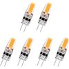 Atwnjkp Lampadine LED G4 Dimmerabile,G4 LED 3W Equivalente 30W Lampada Alogena,Bianco Caldo 3000K,Lampadina G4 LED 3W 300LM AC/DC 12V-24V Nessun Sfarfallio,Fascio 360°,6 Pezzi