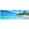 Lupia - Quadro moderno Canvas World TROPICAL PARADISE 30x90 cm, Stampa su Tela Telaio in Fibra di Legno, Stampa Stile natura mare, Decorazione Cucina Sala da Pranzo bar hotel ristorante pizzeria