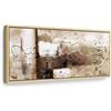 murando - Quadro Moderno Cornice Nera, Astratto, 150x50 cm | Chiodi Inclusi, 1 Pezzo, Quadri Moderni, Soggiorno, Telaio in Legno, Casa, Resistenti Allo Sbiadimento, Produzione Europea