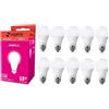 Superia Milano Superia Lampadina LED E27 Goccia, 13W (Equivalenti 75W), Luce Calda 3000K RA80, Luminosa 1230 lumen, copertura opale A60, Attacco edison, Risparmio Energetico, Nessuno Sfarfallio, OP13GC Pacco da 10