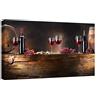 canvashop Quadri Moderni Soggiorno 120x70 cm Stampa Su Tela | Cucina, Cantina, Vino Rosso