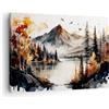 ARTTOR Moderno Quadro su Tela 70x50 cm Stampe da Parete Paesaggi Natura - 5783 | Visualizzazione Montagne Quadro Decorativo 1 pezzo Soggiorno Camera da Letto Arte da Parete Decorazione da Parete ARTTOR