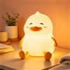 SERIONR Simpatica Luce Notturna per Bambini a Forma di Papera | Dimmerabile a 3 livelli, silicone alimentare, touch control, portatile, USB-C ricaricabile, timer 30 minuti