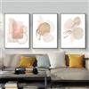 ZFTCN Set di 3 Poster Boho - Disegno al Tratto Astratto Botanico Foglia Donna, Senza Cornice (40 x 60 cm, 3 Pezzi)