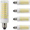 LJBOZ Lampadina LED E11 10w Mais Candeliere Lampada, Sostituire 100w Lampada Alogena, Angolo del Fascio di 360° Dimmerabile, Lampadina Mais Risparmio Energetico per Interni ed Esterni, 5(Color:bianco caldo)