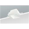 NOBILE 1942 Nobile faretto Quadrato, Gesso Bianco verniciabile