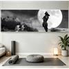 WZXGHE Poster di samurai giapponesi, stampe artistiche a tema Bushido, quadri decorativi per salotti e camere da letto moderni, senza cornice. (A, 50x150cm)