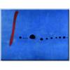 LABORATORIO 102 Quadro su Tela Joan Miro Blu II (30x40 cm) - Stampa Artistica da Parete con Telaio Classic 2 cm Legno Abete - Quadro Moderno Pronto da Appendere