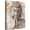 HALFLEMART Stampa su tela Con Cornice Buddha Culto Buddista Astratto Quadri su tela Meditazione Spirituale Zen Quadri Moderni Soggiorno Camera da Letto Bagno Yoga e Spa Spirituale Stampe da Parete 30x40cm