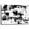 Printerland Quadro Moderno Astratto Black and White Industrial Quadri moderni soggiorno da Parete XXL grande Stampa su tela Canvas Decorazione Murale muro Arredo Camera da letto Cucina (50x70 cm, 2)