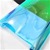 Generic Tessuto in PVC trasparente blu iridescente, olografico, 30 x 135 cm, laser arcobaleno, per fai da te, patchwork, borse, fiocchi, creazione di gioielli XHT-299-L XHT