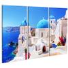 islandburner Quadro su tela Città di Oia Isola di Santorini Grecia Mar Egeo Quadri Stampe Immagini Murale Decorazione da parete