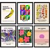 The Wall Gallery Stampe Artistiche 6 Pezzi Set di Poster A4 Andy Warhol Immagini Vintage/Rétro per la Decorazione del Soggiorno