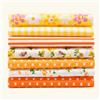 Generic 7 pezzi di tessuto floreale in cotone - per decorazioni fai da te, cucito, artigianato, trapunte, cucito (49,8 x 49,8 cm, giallo)