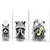 DabbOo 3 Set di Quadri Bagno Divertenti Poster Decorativi di Animali Quadretti Bagno Stampe Parete da Antipiega Impermeabili e Adatti Per Soggiorno e Ufficio Senza Cornice (21 * 30 cm)
