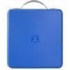 alavisxf xx Custodia per CD, 224 pezzi, in plastica rigida, portatile, di grande capacità, per auto, casa, viaggi (capacità 224, blu)