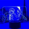 KJsdaADSA Anime Rascal Does Not Dream of Bunny Girl Senpai Figure Model LED Night Light Carino Sakurajima Mai Sakuta Action Figures Lampada 3D Decorazione pasquale