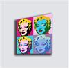 Printerland Quadro MARILYN MONROE Pop Art - STAMPA SU TELA Quadri Moderni moderno Arte Cucina Soggiorno Camera da letto Design Arredo Arredamento Casa Citazioni Frasi Famose printerland.it (50x50 cm)