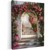 MuchoWow© Quadri Con Cornice Decorazione Quadri Per Camera Da Letto | 30x40 cm - Quadretti Da Parete Moderni Quadro Moderno Soggiorno Grande Foto Su Tela Vista - Rose - Vintage - Ingresso