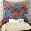 Craft Trade Mandala Multicolore Arazzo Telo da Parete Indiano Arazzi Appeso al Muro Boho Tapestry per Della Casa Soggiorno e Camera da Letto- 137 x 213 cm