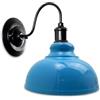 LEDSone Moderna lampada da parete retrò torcia Edison in metallo Lampada blu dal design loft industriale vintage