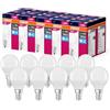 OSRAM Valore a stella a LED Classica lampada LED P40 per socket E14, forma di caduta, FR, 470 lm, bianco freddo, 4000k, sostituzione per lampadine da 40w convenzionali, non dimmerabile, 10 pacchetti