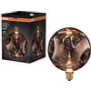 OSRAM Lampada LED in vetro DECOR FLAT elettrica retrò grande nera | DECOR LED FLAT LAMP 3.5W 827 E27 Non-DIM, LED Lamps, Nero, 25000 h, confezione da 1