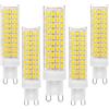 Generic Lampadina G9 LED 12W, 12W Equivalente A 120W Alogeno, 1200LM, AC220V-240V, Lampadine LED 5pcs, Angolo di Fascio 360° per Illuminazione Domestica(Natural White 4000k)