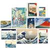 Giallobus - Set 10 quadri Multi pannello - Hokusai Hiroshige - Legno Mdf - - 2 x 42x29,7cm - 4 x 29,7x21cm - 4 x 21x14,85cm - - Pronti da appendere - Quadri moderni per la casa