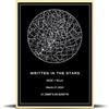 toyofmine Poster personalizzato con mappa stellare delle costellazioni | Stampa personalizzata con mappa stellare poster per data specifica, regali unici per lui, regali significativi per lei