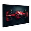 islandburner Quadro su tela di auto da corsa rossa Poster da vista a volo d'uccello per gli appassionati di sport motoristici, edizione T2